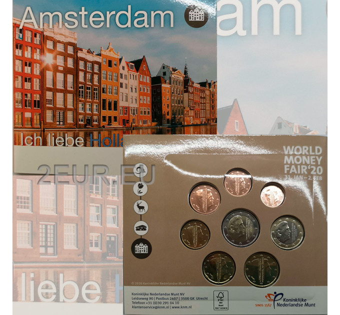 Pays-Bas Coffret euro BU 2020 - Amsterdam