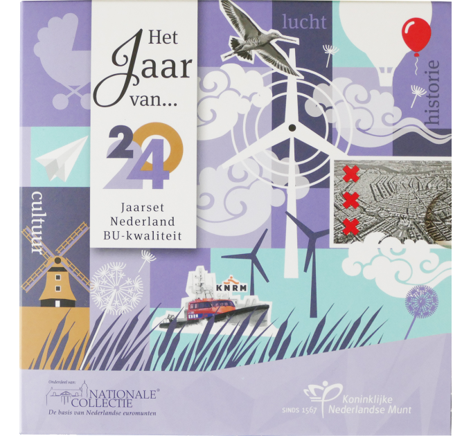 Pays-Bas Coffret euro BU 2024 - Éléments - Air