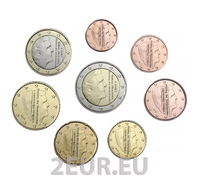 Pays-Bas Coffret Euros UNC 2018