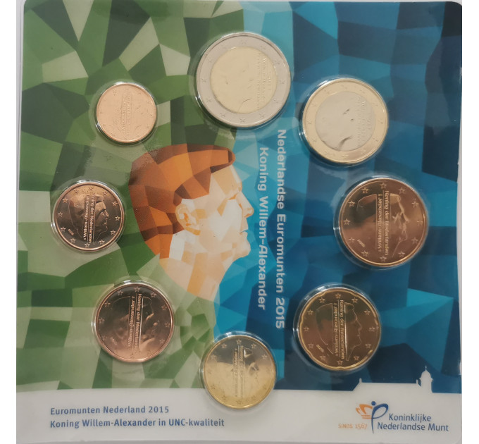 Pays-Bas Coffret Euros UNC 2015