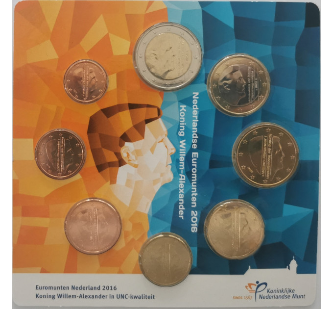 Pays-Bas Coffret Euros UNC 2016