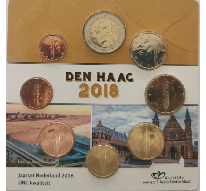 Pays-Bas Coffret Euros UNC 2018