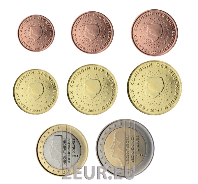 Pays-Bas Coffret Euros UNC 2004