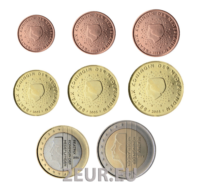 Pays-Bas Coffret Euros UNC 2005