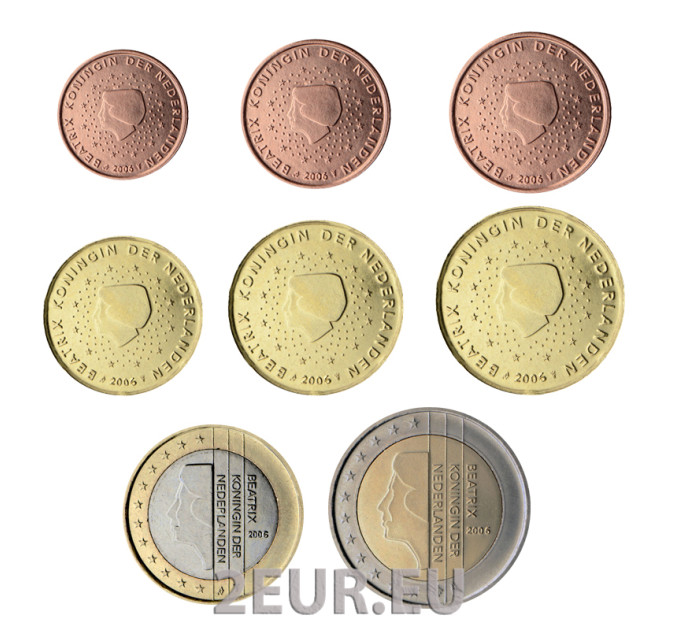 Pays-Bas Coffret Euros UNC 2006