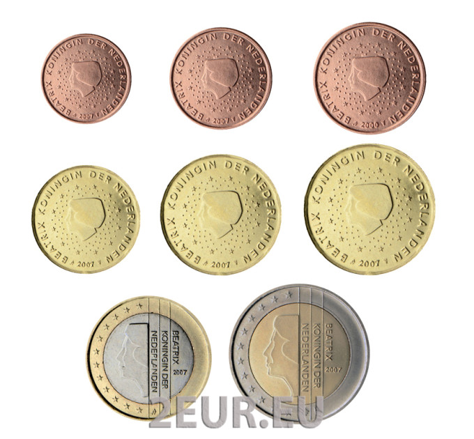 Pays-Bas Coffret Euros UNC 2007