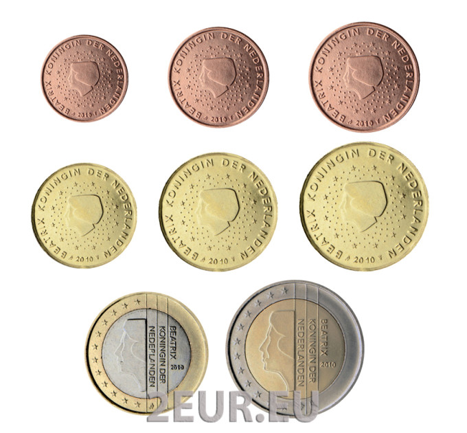 Pays-Bas Coffret Euros UNC 2010