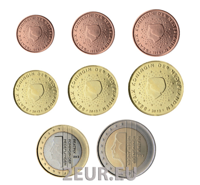 Pays-Bas Coffret Euros UNC 2012