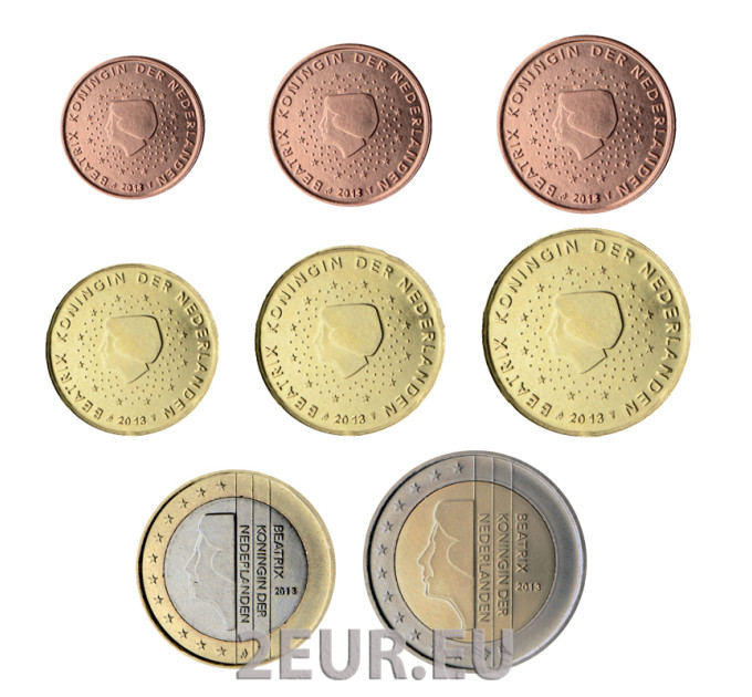 Pays-Bas Coffret Euros UNC 2013