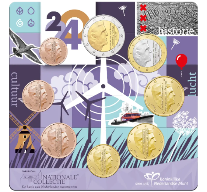 Pays-Bas Coffret Euros UNC 2024