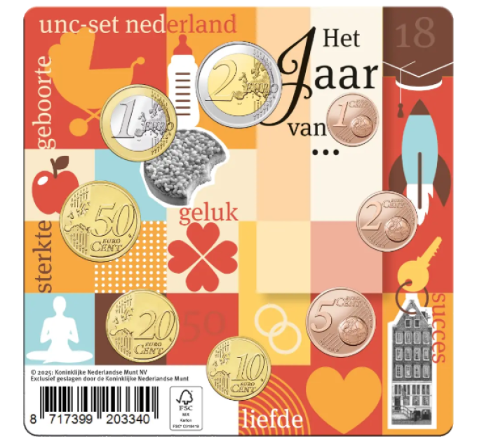 Pays-Bas Coffret Euros UNC 2025