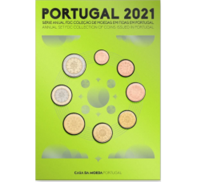 Portugal 2021 - Coffret euro FDC