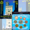 Saint Marin Coffret Euro BU + Pièce de 5 euros en argent 2004