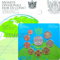 Saint Marin Coffret Euro BU + Pièce de 5 euros en argent 2008
