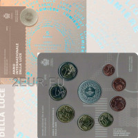 Saint Marin Coffret Euro BU + Pièce de 5 euros en argent 2015