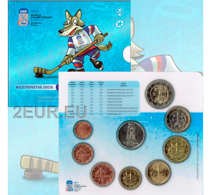 Slovaquie Coffret euro BU 2011 - Championnats du monde de hockey sur glace de l'IIHF