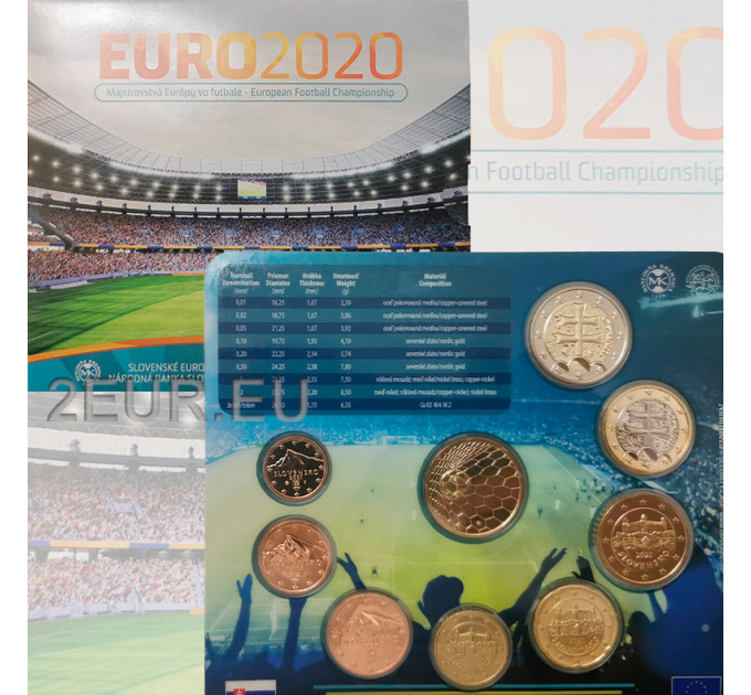 Slovaquie Coffret euro BU 2021 - Championnat d'Europe de l'UEFA - Euro 2020