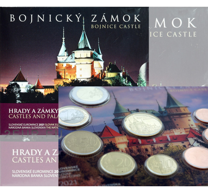 Slovaquie Coffret euro BU 2021 - Château de Bojnice