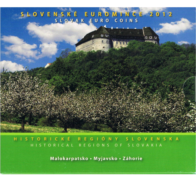 Slovaquie Coffret euro BU 2012 - Régions historiques de Slovaquie - Malokarpatsko, Myjavsko, Zahorie