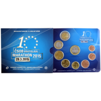 Slovaquie Coffret euro BU 2015 - 10e anniversaire du marathon de Bratislava Slovaquie Coffret euro BU 2015 - 10e anniversaire du marathon de Bratislava
