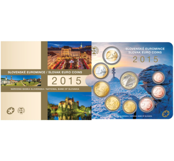 Slovaquie Coffret euro BU 2015 - Pièces en euros slovaques 2015