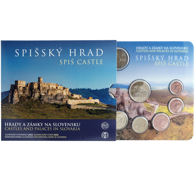 Slovaquie Coffret euro BU 2022 - Les châteaux et palais de Slovaquie - Château de Spiš
