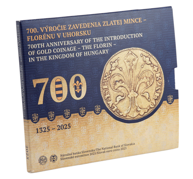 Slovaquie Coffret euro BU 2025 - 700e anniversaire de l'introduction de la pièce d'or - le florin