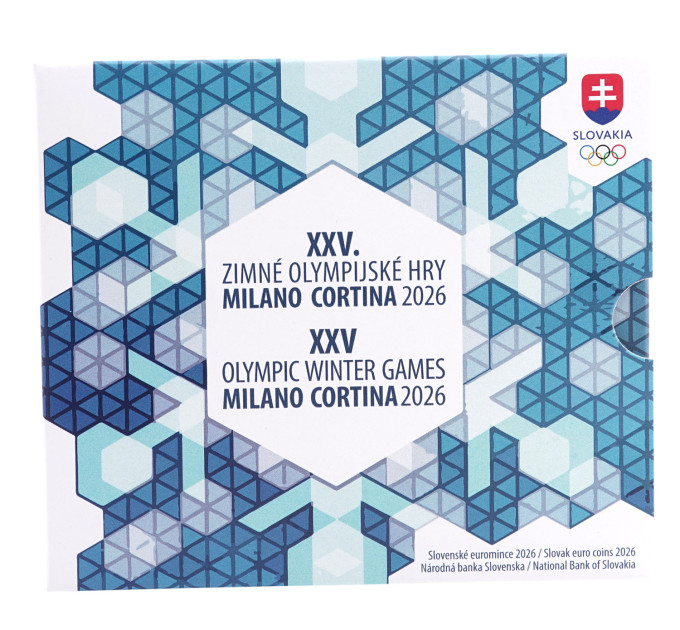 Slovaquie Coffret euro BU 2026 - Jeux olympiques d'hiver, Milan - Cortina