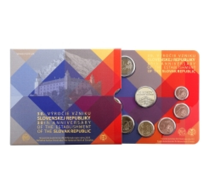 Slovaquie Coffret euro BU 2023 - 30e anniversaire de la République slovaque