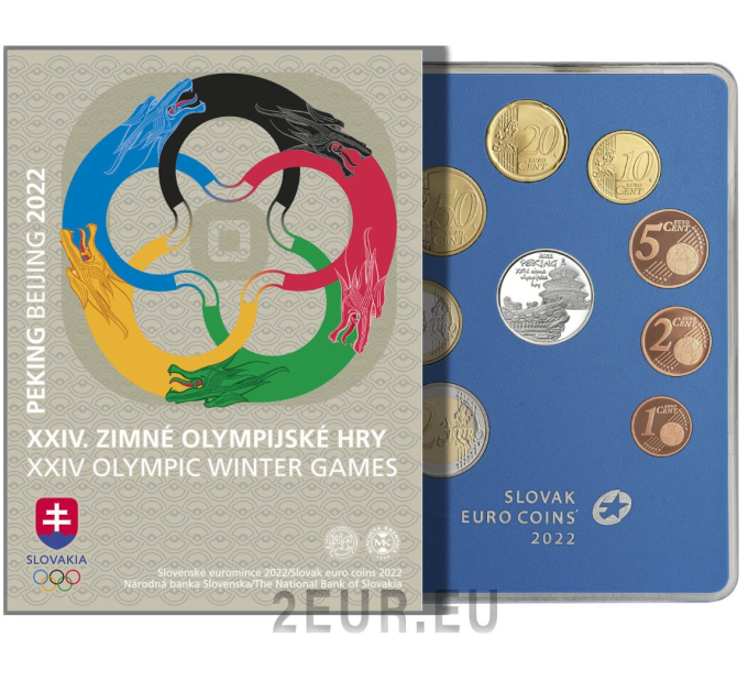 Slovaquie Coffret euro BE 2022 - Jeux Olympiques d'hiver - Pékin 2022