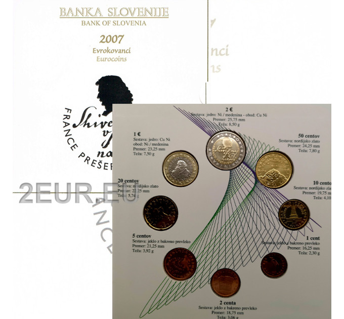 Slovénie Coffret euro BU 2007