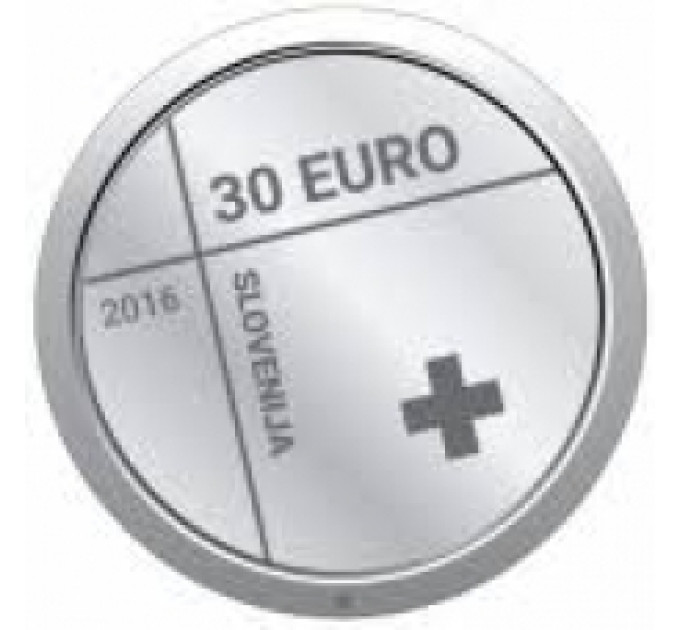  Slovénie 30 euros argent BE 2016 - 150e anniversaire de la Croix-Rouge en Slovénie