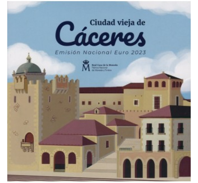 Espagne Coffret BU 2023 - Vieille ville de Cáceres