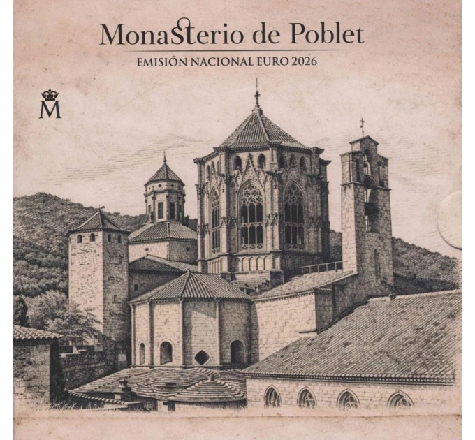 Espagne Coffret BU 2026 - Patrimoine mondial de l'UNESCO - Poblet du monastère