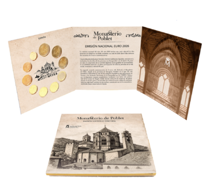 Espagne Coffret BU 2026 - Patrimoine mondial de l'UNESCO - Poblet du monastère