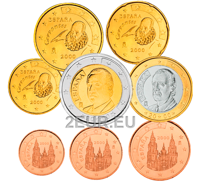 Espagne Coffret euro UNC 2000