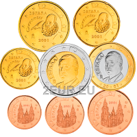 Espagne Coffret euro UNC 2001