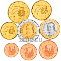 Espagne Coffret euro UNC 2014