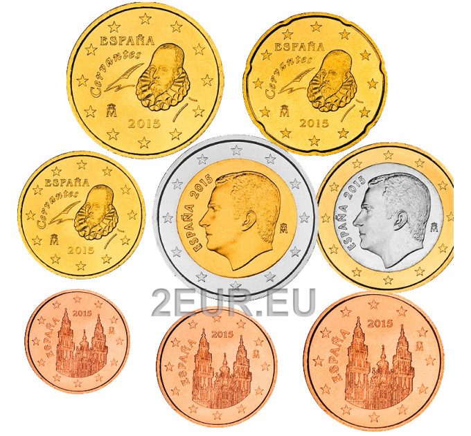 Espagne Coffret euro UNC 2015