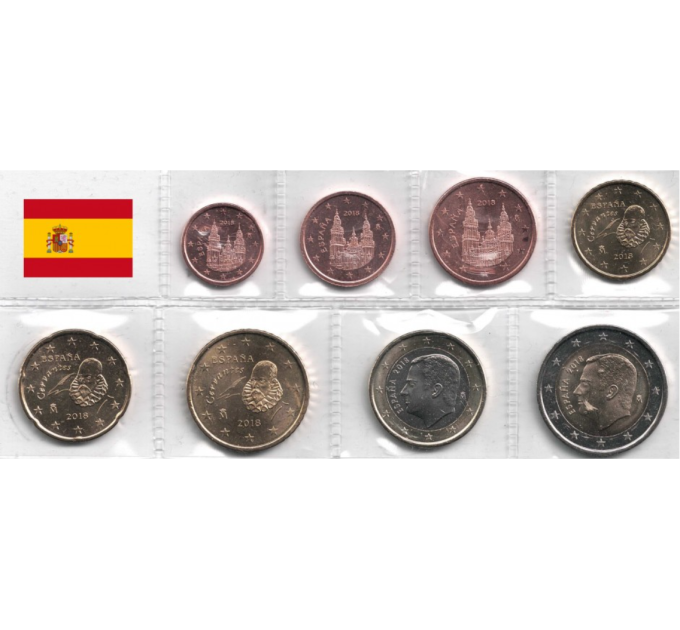 Espagne Coffret euro UNC 2018