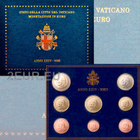 Vatican coffret BU 2002 - Coffret euros Vatican coffret BU 2002 - Coffret euros