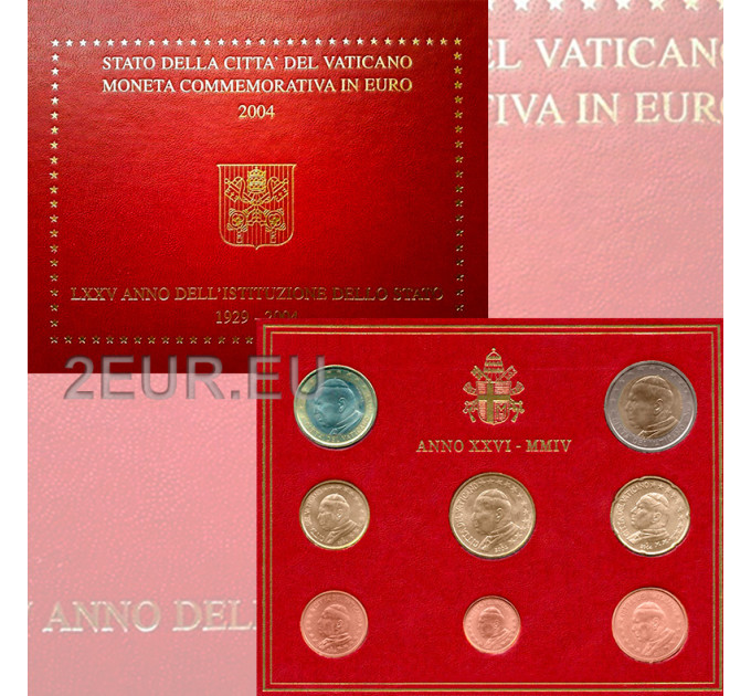Vatican coffret BU 2004 - Coffret euros 