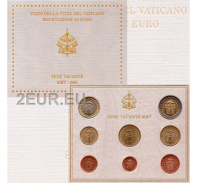 Vatican coffret BU 2005 - Coffret euros  - Sede Vacante