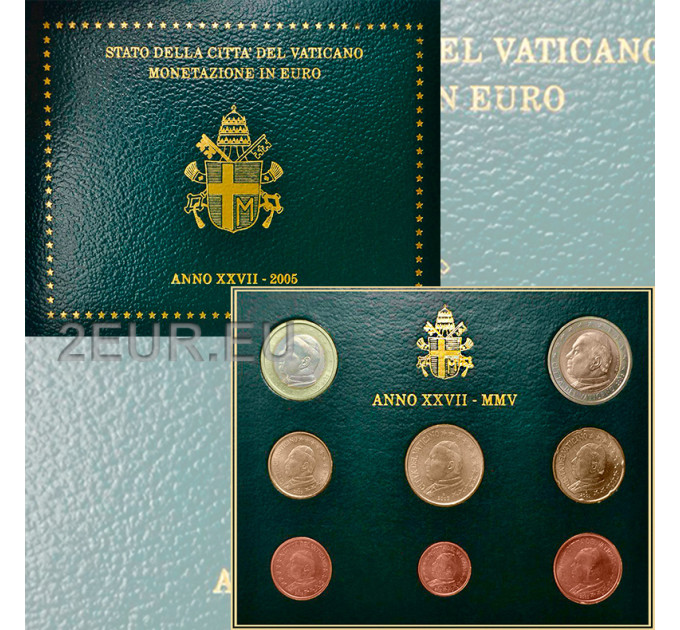 Vatican coffret BU 2005 - Coffret euros 