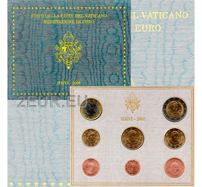 Vatican coffret BU 2006 - Coffret euros 