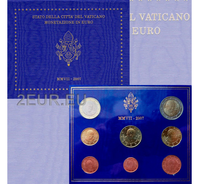 Vatican coffret BU 2007 - Coffret euros 