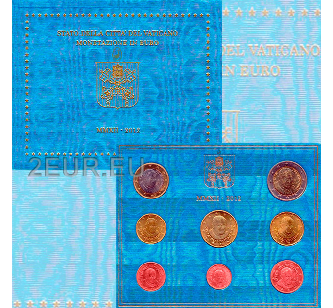 Vatican coffret BU 2012 - Coffret euros 