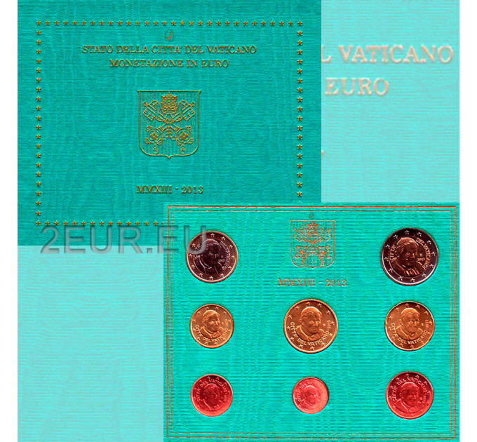 Vatican coffret BU 2013 - Coffret euros 
