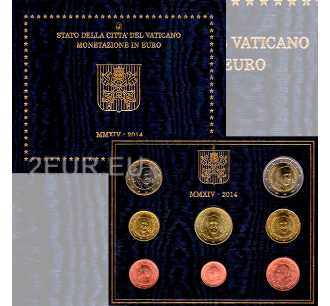 Vatican coffret BU 2014 - Coffret euros 