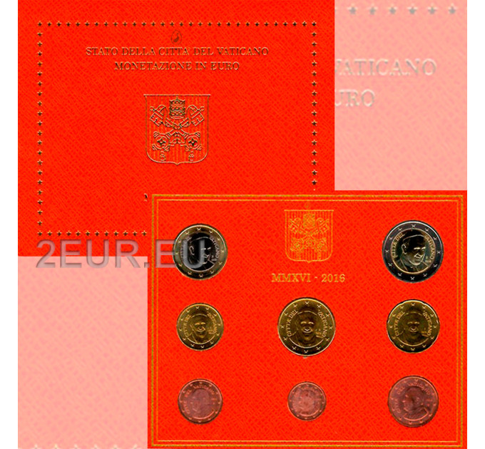 Vatican coffret BU 2016 - Coffret euros 